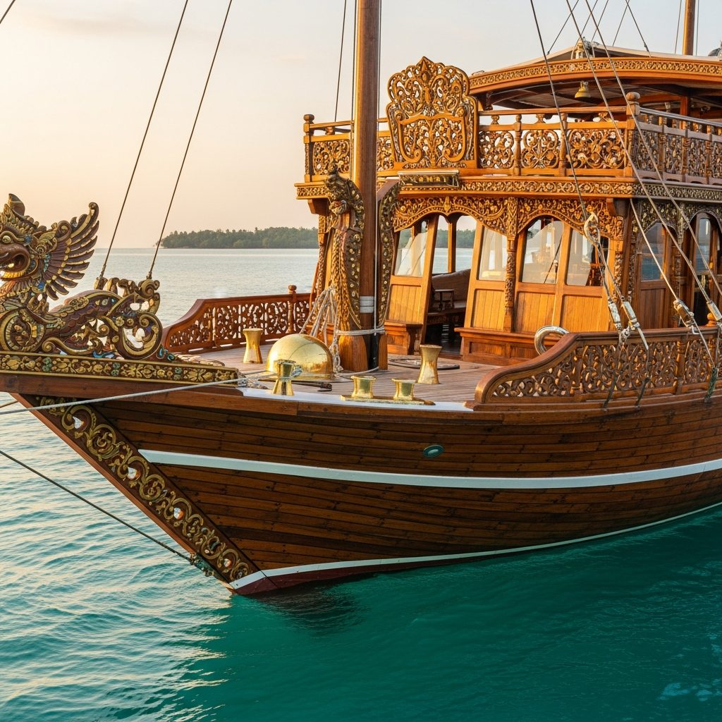 Traditional phinisi boat craftsmanship in Labuan Bajo