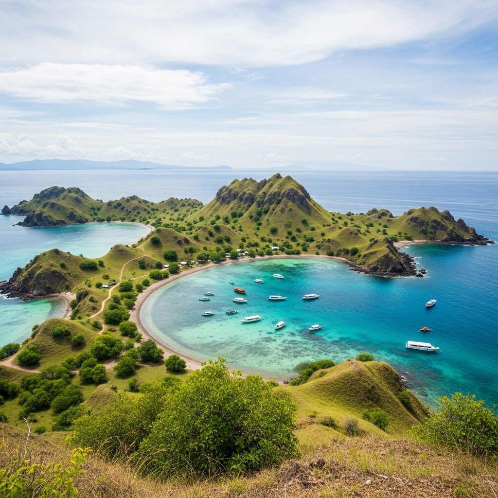 Kelor Island hilltop view near Labuan Bajo