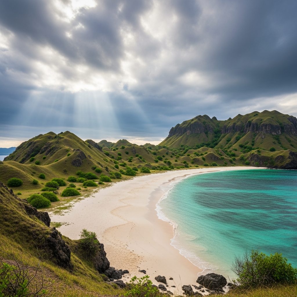 Long Beach Komodo pristine shoreline