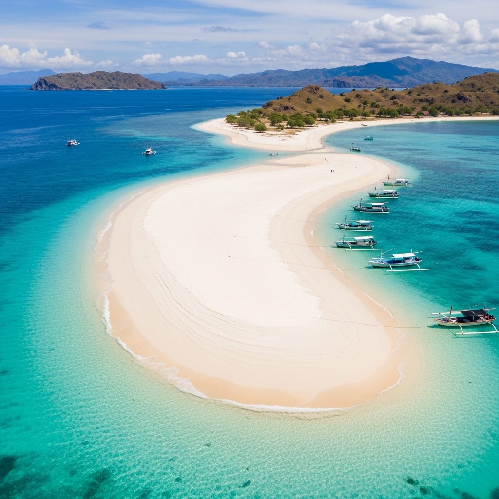 Taka Makassar white sandbar in Komodo